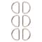 12 Packs: 6 ct. (72 total) 3/4" Metal D-Rings by Loops & Threads™